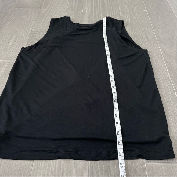 Aritzia Babaton gervasio t-shirt black open cut out drape cross back muscle top - Picture 14 of 16